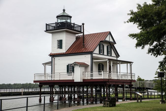 The Roanoke River Lighthouse in Edenton, North Carolina