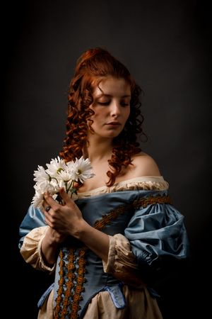 woman in medieval clothing