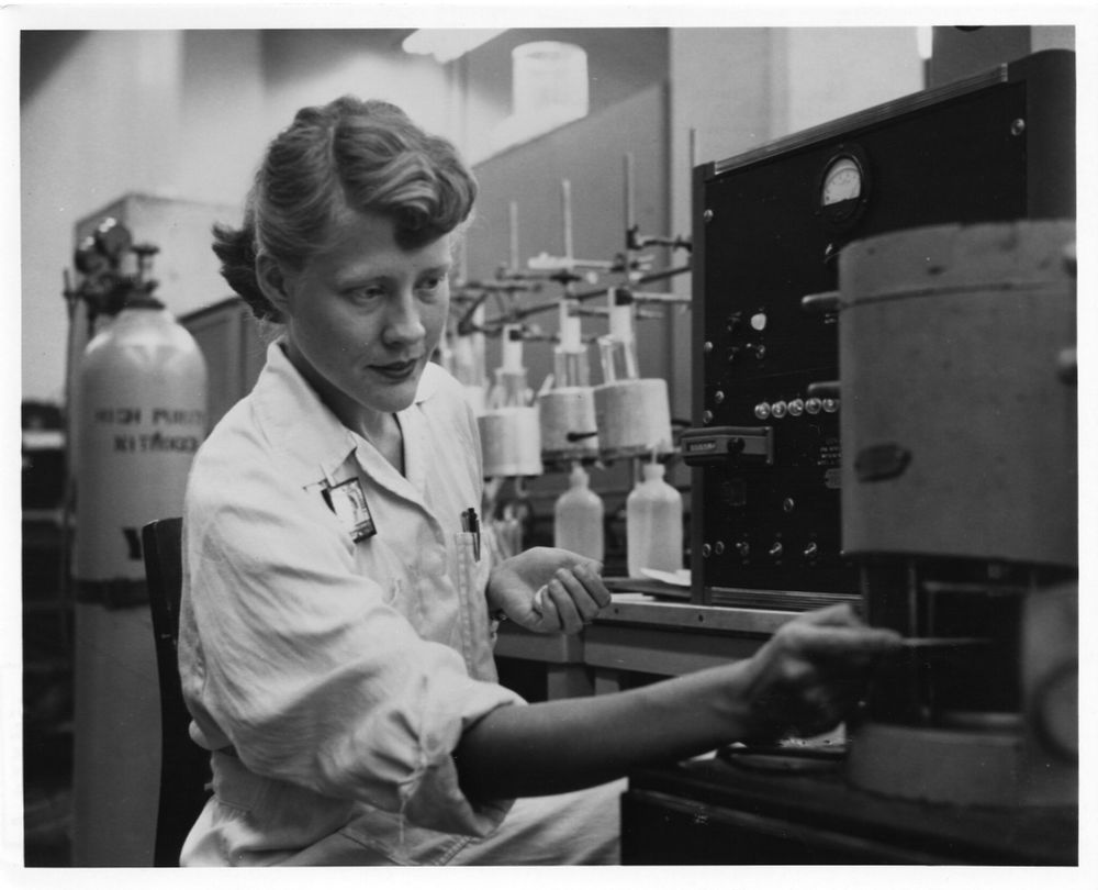 Jane Blankenship Gibson won high science honors as a student at Oak Ridge High School