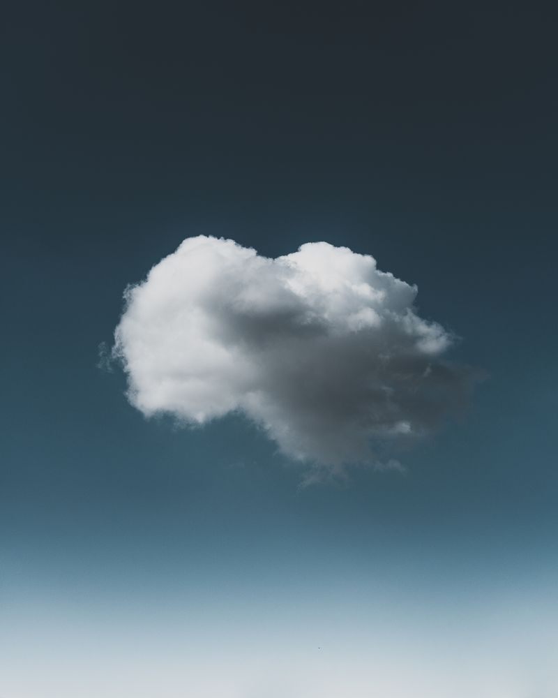 Light clouds in blue sky