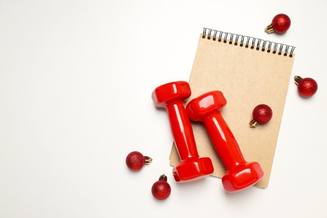 Concept of sport and Happy New Year, space for text
