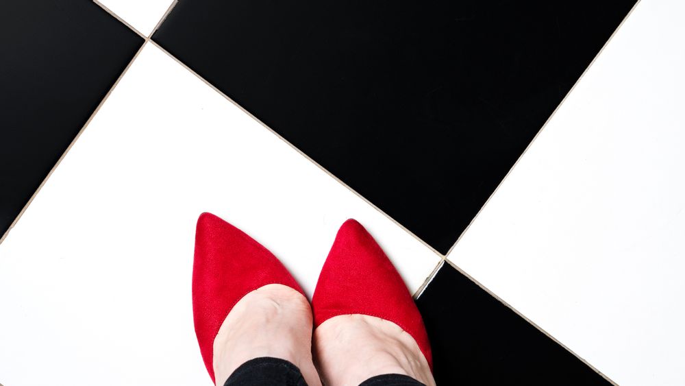 Selfie feet in shoes