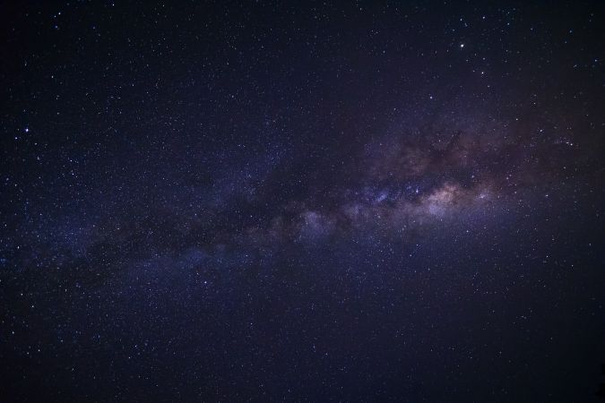 milky way galaxy and space dust in the universe, Night starry sky with stars