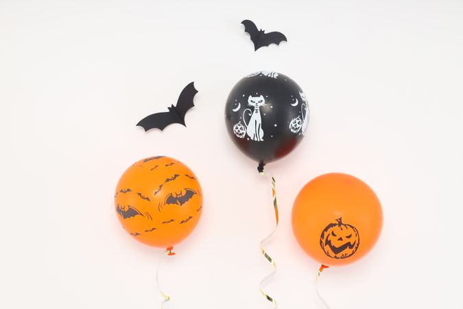 Concept of Halloween mood, Halloween vibes balloons