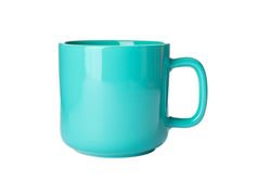 Empty ceramic cup isolated on blank background