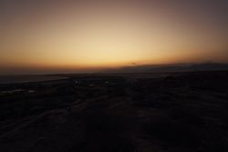 Picturesque sunset at dusk