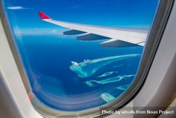 View of Maldives island from the airplane 56BOj5