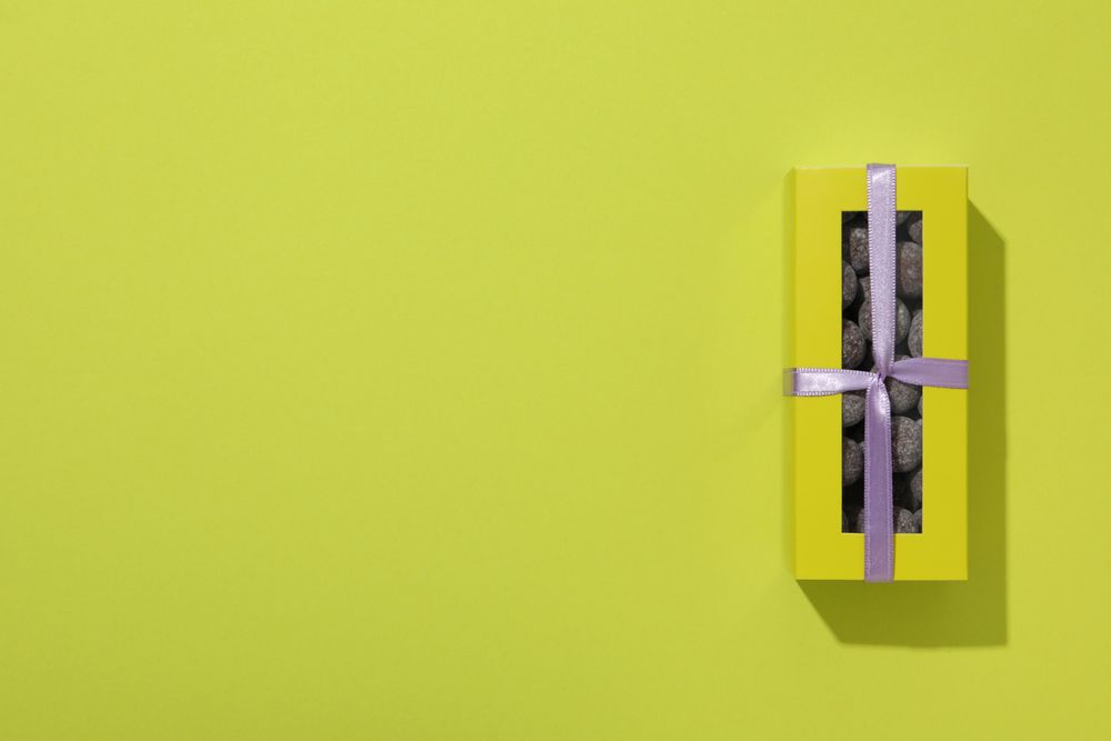 Concept of tasty food, chocolate, space for text