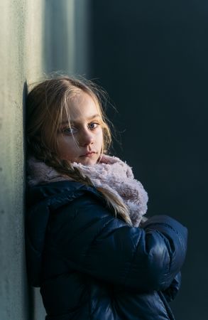 blonde kid portrait