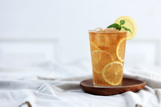 Fresh Homemade Es Lemon Teh or Iced Lemon Tea