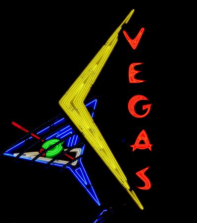 Freemont Street historic neon sign located in Las Vegas, Nevada