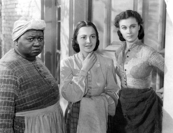 Hattie McDaniel (left) with Olivia de Havilland and Vivien Leigh in a publicity photo