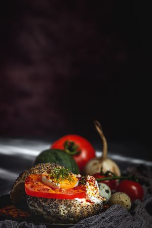 Homemade vegetable sandwich