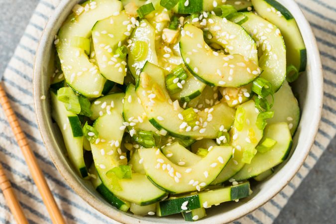 Asian Homemade Spicy Cucumber Salad