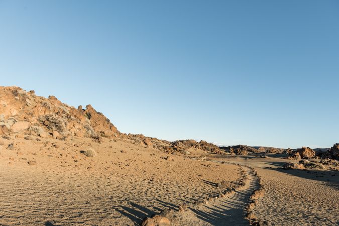 Small walkway in desert