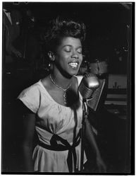 New York City, New York, USA -  Aug 1946: Portrait of Sarah Vaughan, Café Society