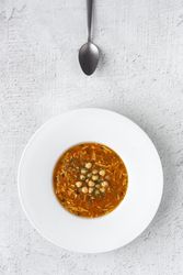 Traditional Harira soup for Ramadan
