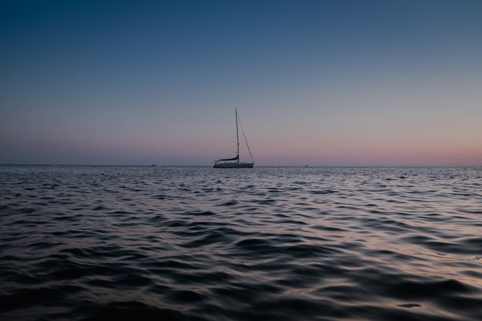 Sailboat in sea