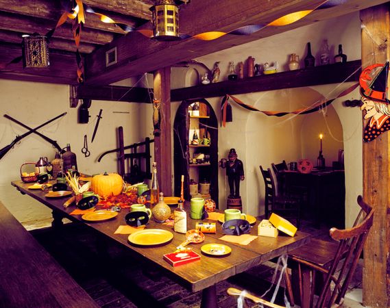Inside the kitchen of the George Read II house, New Castle, Delaware