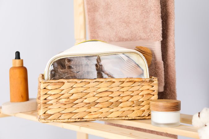 Toilet bag for different toilet and self care accessories