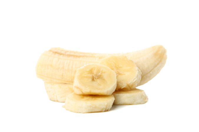 Banana isolated on studio background. Fresh fruit