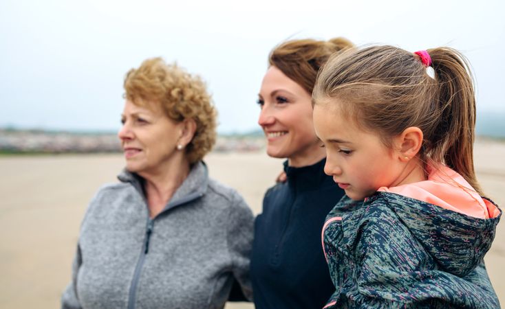 Three generations at the seasde