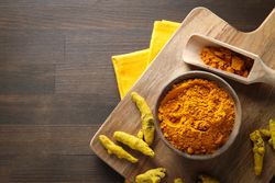 Fragrant seasoning - turmeric, one of the main ingredients in Indian curry