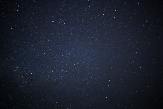 milky way galaxy and space dust in the universe, Long exposure photograph, with grain.