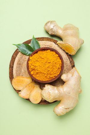 Fragrant seasoning - turmeric, one of the main ingredients in Indian curry