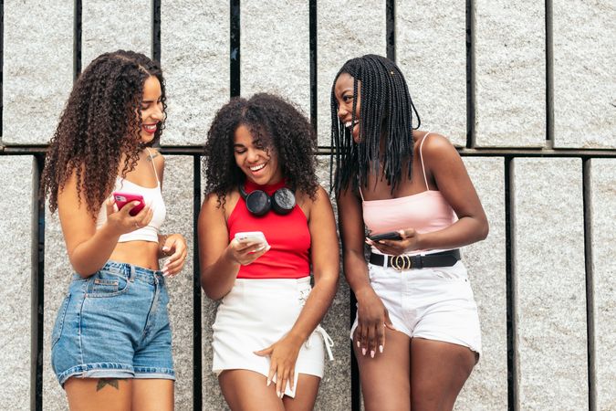 Black female friends enjoying a summer day