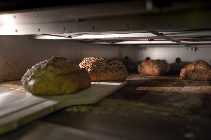 Process of baking crunchy bread