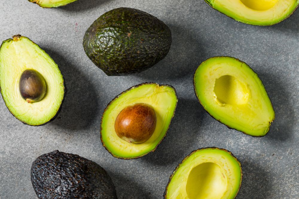 Raw Organic Green Avocados