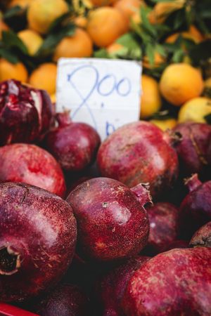 street market of assortment of fresh fruits and vegetables