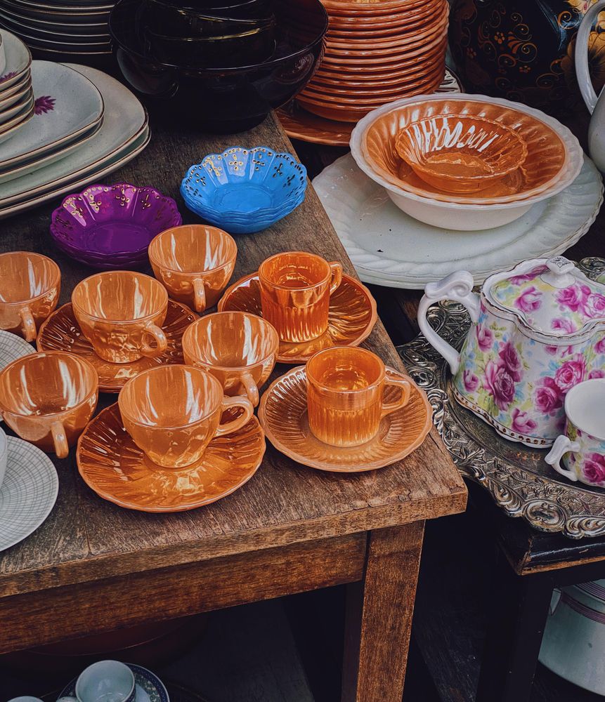 Different sets of tea cups for sale