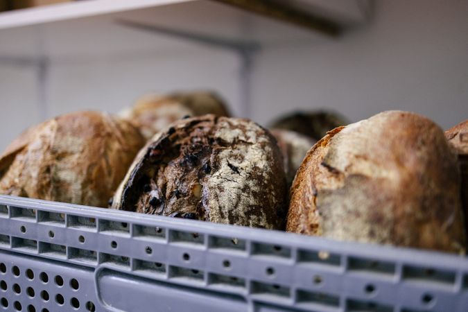 Lots of bread in a basket