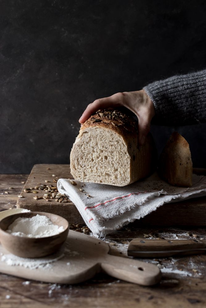 Fresh loaf of bread