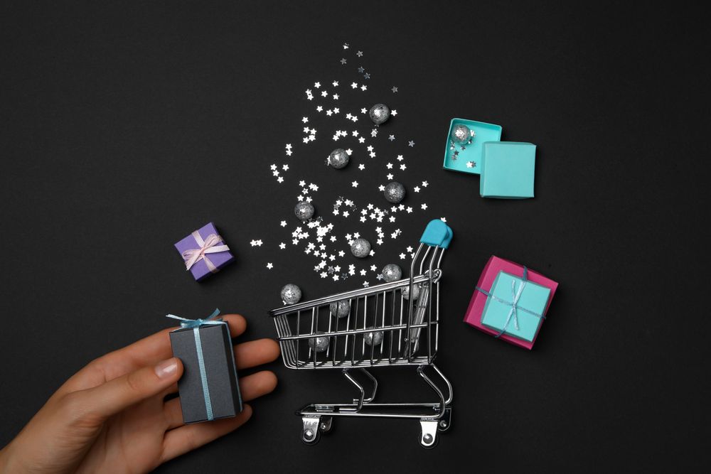 Concept of shopping, space for text