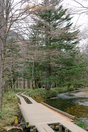 Landscape of Kamikochi trail (Japan alps / Japanese mountain)