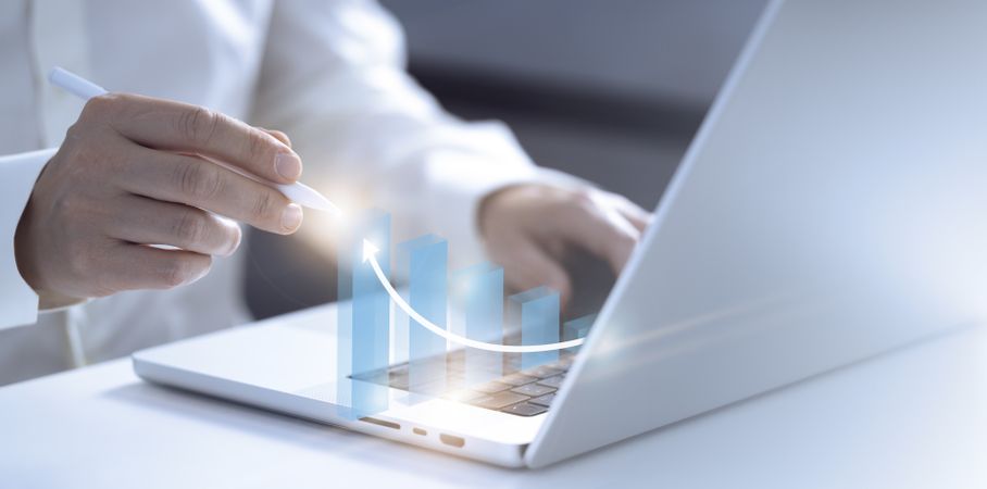 Business growth, boost up business ,success, investment profit increase