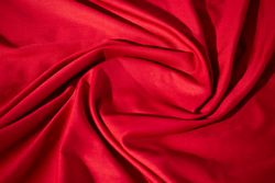 Silky Red Fabric Background Texture.