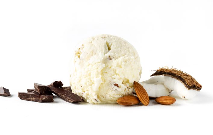 Almond coconut ice cream