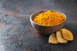 Fragrant seasoning - turmeric, one of the main ingredients in Indian curry