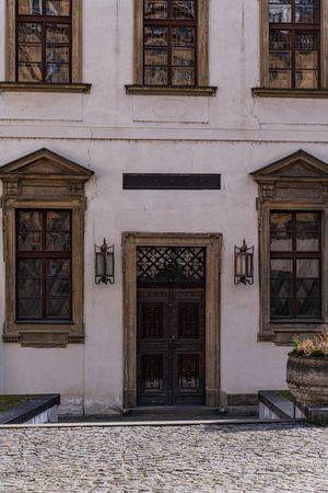 Decoration of the building in Old Prague