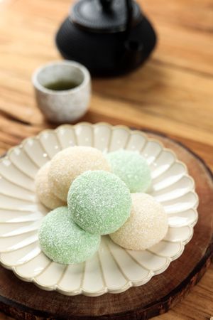 Japanese Mochi with Dry Coconut Coating