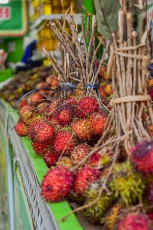 Lychee fruits for sale in store