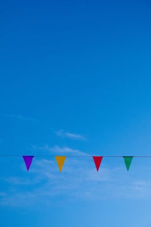 Garlands in sky