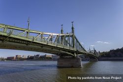 Liberty Bridge on a clear day in Hungary 4AZlWb