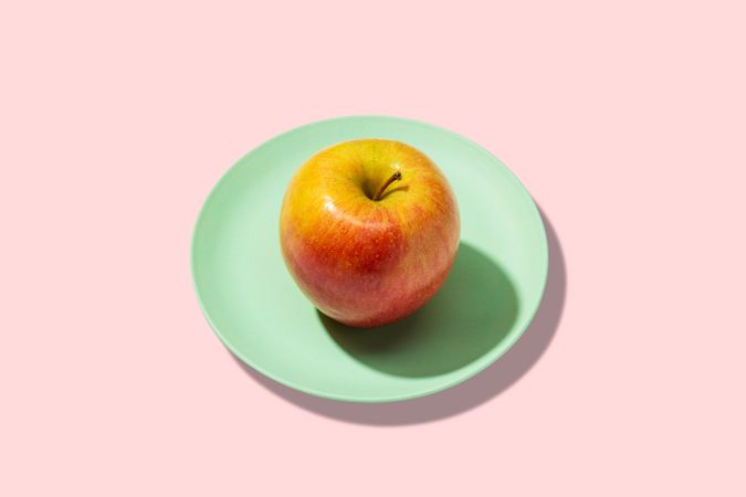 Colorful fresh apple