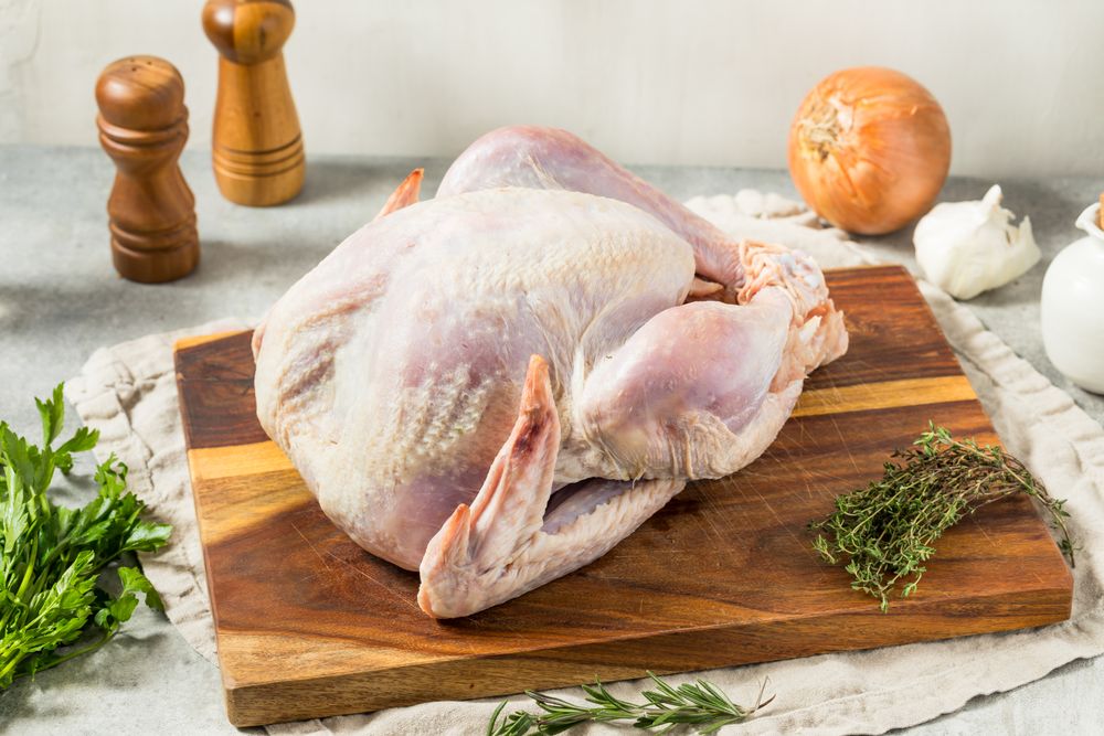 Raw Whole Thanksgiving Turkey