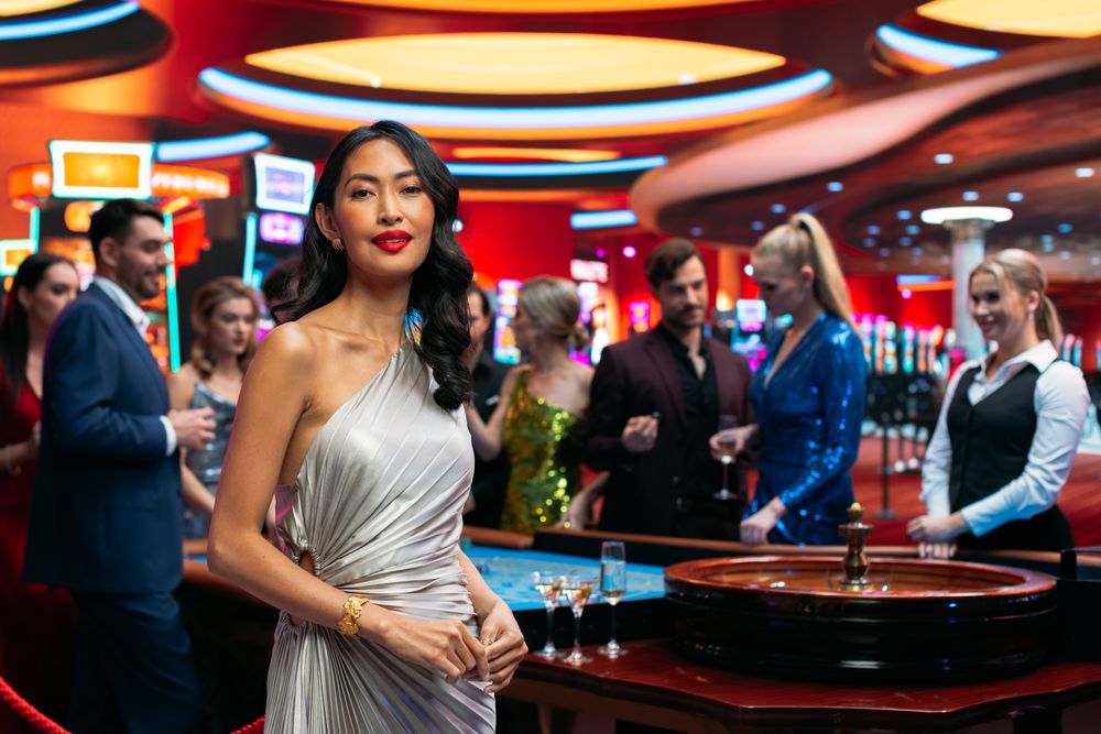 Portrait of a Graceful Asian Female Posing for Camera.